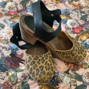 Lotta From Stockholm Brown and Black Clogs